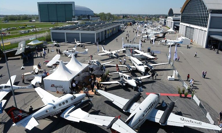 Luftfahrtmesse AERO mit über 31.000 Fachbesucher in Friedrichshafen