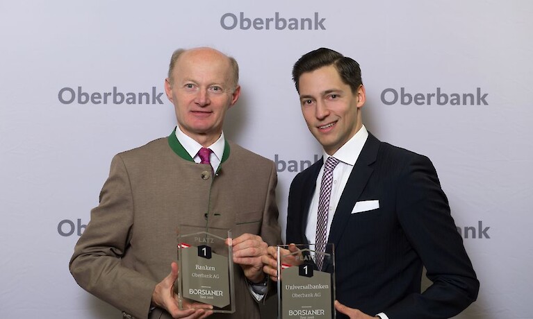 Oberbank von Finanzmagazin Börsianer zur besten Bank in Österreich ausgezeichnet