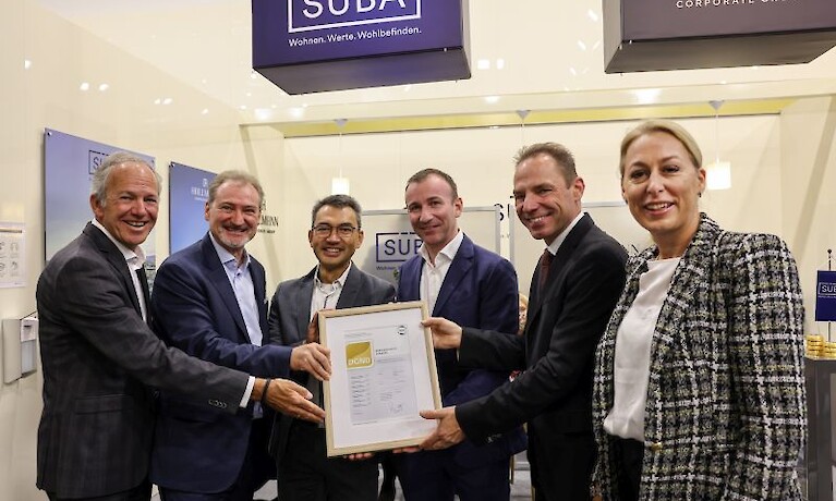 SÜBA mit DGNB Zertifikat in Gold für zukunftsweisendes Bauprojekt prämiert