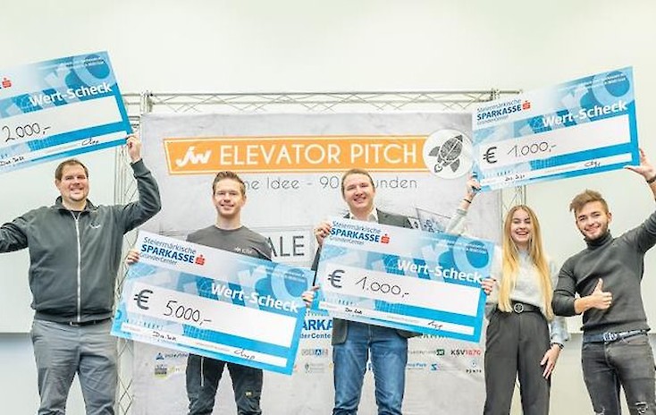 Startups beweisen reichlich Innovationskraft beim Elevator Pitsch der Jungen Wirtschaft Steiermark